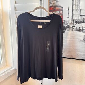 Maison Jules. Size XL. Classic Black Long Sleeve Top